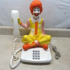 Vintage 1980 Ronald McDonald Character Telephone, Rubicam Products, Toronto