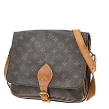 LOUIS VUITTON Cartouchiere GM Shoulder Bag Monogram Leather Brown M51252 65KA773