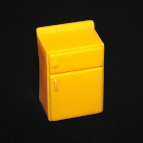 Réfrigérateur frigo jaune - réfrigérateur,
