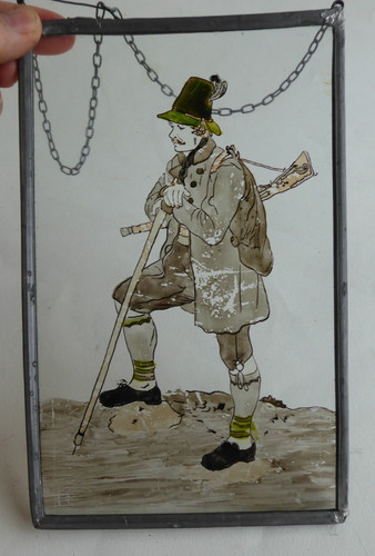 Joli peinture sur verre - peinture, homme