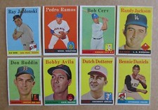 1958 TOPPS BASEBALL CARD SINGLES #271-495 COMPLETE YOUR SET U-PICK UPDATED 10/7