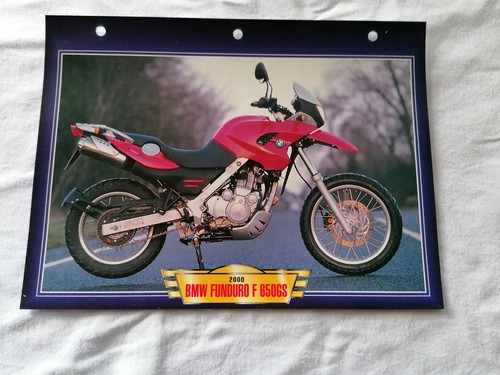 Bmw funduro 650gs fiche moto - f,