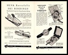 1949 Silva Inc La Porte Indiana Rottefella Ski Bindings System Compass Print Ad