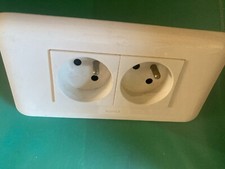 Legrand mosaic Double prise 2P+T inclinées à 45  Blanc 77142