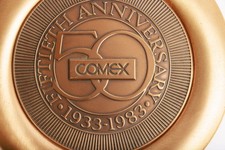 Vintage Comex Exchange 50th Anniversary Commemorative Plaque Rare