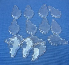 V71 Lot 14 Pampilles Cristal Taillé ancien XIXe Lustre