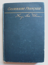 VINTAGE BOOK, GRAMMAIRE FRANCAISE Signed ISABEL CLEAVES DODGE socialite HISTORY