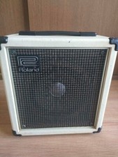 Roland Micro CUBE-20 20W Guitar Combo amplifier White Working Tested Japan Rare