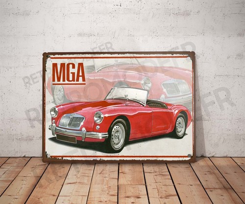Plaque métal vintage mga - plaque,