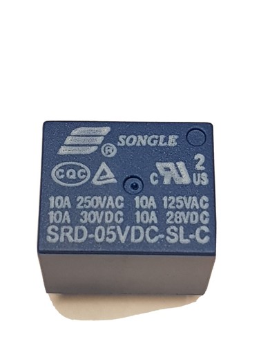 Relais 250v 10a songle - 5v,