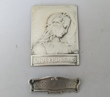 ANCIENNE PLAQUETTE ARGENT