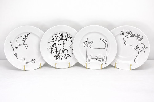 Jean cocteau porcelain - jean, plates