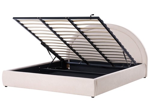 Lit avec rangement tissu - rangement, en