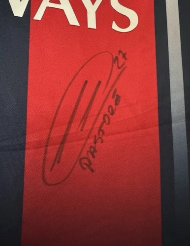 Maillot psg pastore dedicacé - psg,