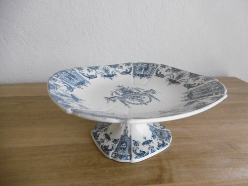 Compotier faience gien decor - gien,