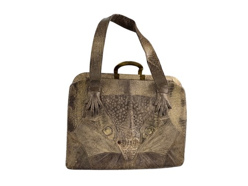 Sac main femme cuir - main, lézard