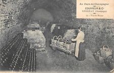 Old postcard 51 au pays du champagne / coufreur et cie / EPERNAY / WINES EN MASSE