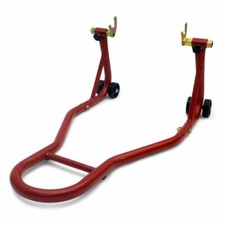 Béquille arrière rouge à diabolos toutes moto universelle