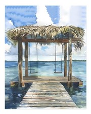 Aquarelle balançoire