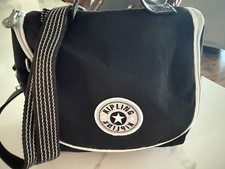 Kipling Live Light Black Crossbody Hand Bag Small Messenger Bag 10" x 10"
