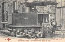 Old postcard train / locomotives (indep) / cbestan steam winch locomotive