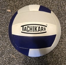 Tachikara SV-5WSC Composite Leather Volleyball blue white USED