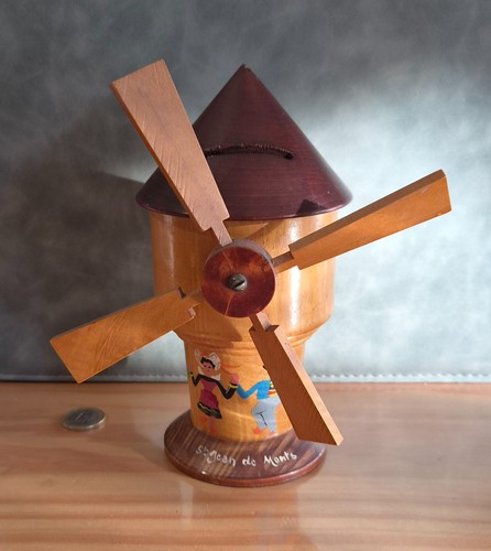 Tirelire vintage moulin - , à