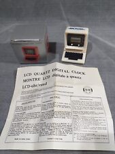 Popular Bank Advertising Mini LCD Quartz Clock