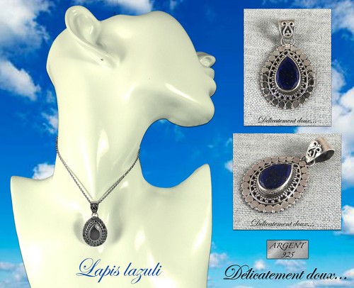 Très beau pendentif argent - beau,