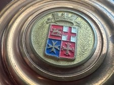 MARINA MILITARE Médaille De Bureau En Laiton Avec Écusson