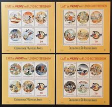CENTRAL AFRICA MICKEYS 70TH ANNIVERSARY DISNEY STAMP SHEETS 1999 MNH GOTTFREDSON