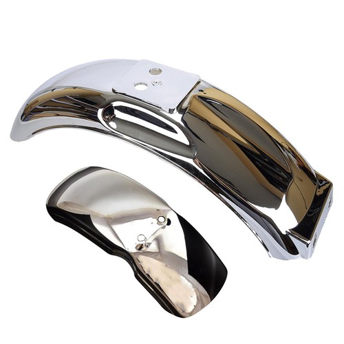 Chrome front rear mud guard - front, &