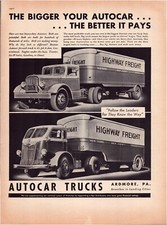 Autocar Trucks COE 1937 Print
