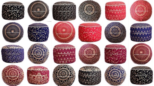 Pouf ottoman mandala - pouf,