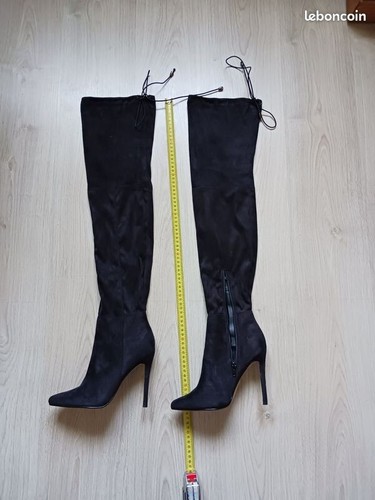 Bottes cuissardes noires - , femme