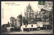 Old postcard Vitré, Le Château 1907 