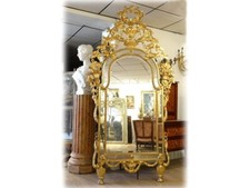 Grand miroir parecloses bois