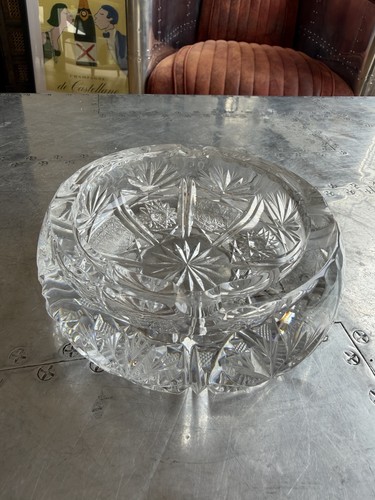 Cendrier rond cristal - cendrier,