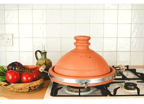 Moroccan handmade clay tagine - moroccan,