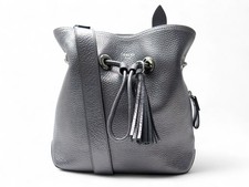 NEUF SAC A MAIN LANCEL SACHA SEAU A90582 PORTE BANDOULIERE EN CUIR ARGENTE 560€