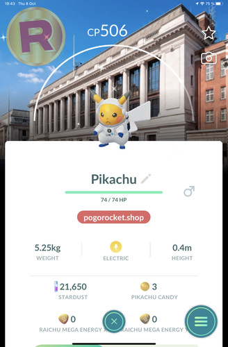 Shiny pikachu esa spacesuit - esa,