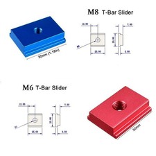 M6 M8 T curseur de piste pour établis et tables de fraisage écrou à fente en