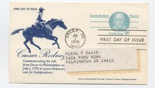 1976 UX70 postal card first day cover political advertising cachet [s.6107]