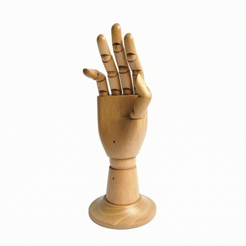 Main articulée bois - bois, mannequin