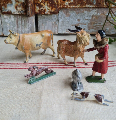 Anciens animaux ferme en - anciens,