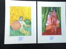 VAN DONGEN KEES -2 EPREUVES TYPOGRAPHIQUES SIGNEES 1950 POUR UN LIVRE D'ART - B