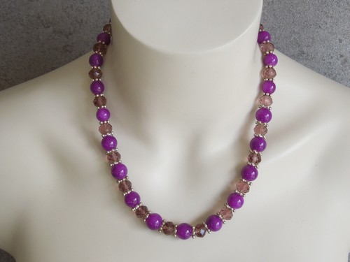 Collier facettes - collier, en