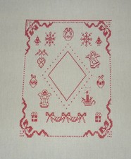 Broderie Noël fait main au