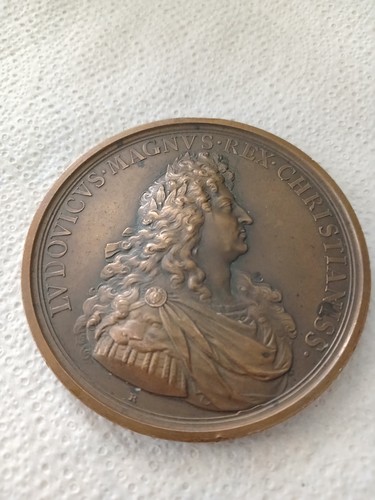 Médailles bronze louis xiv - médailles, de