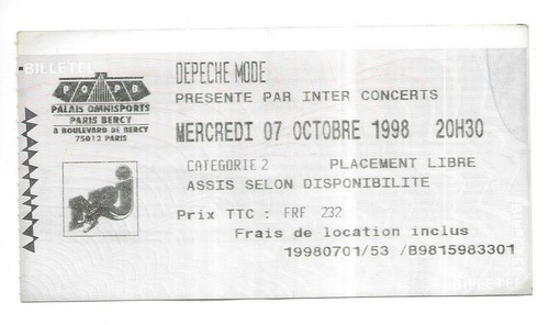 Rare ticket billet de - /,